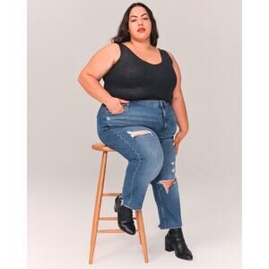 Abercrombie &‎ Fitch NWT The Ankle Straight Jeans Plus Size 36